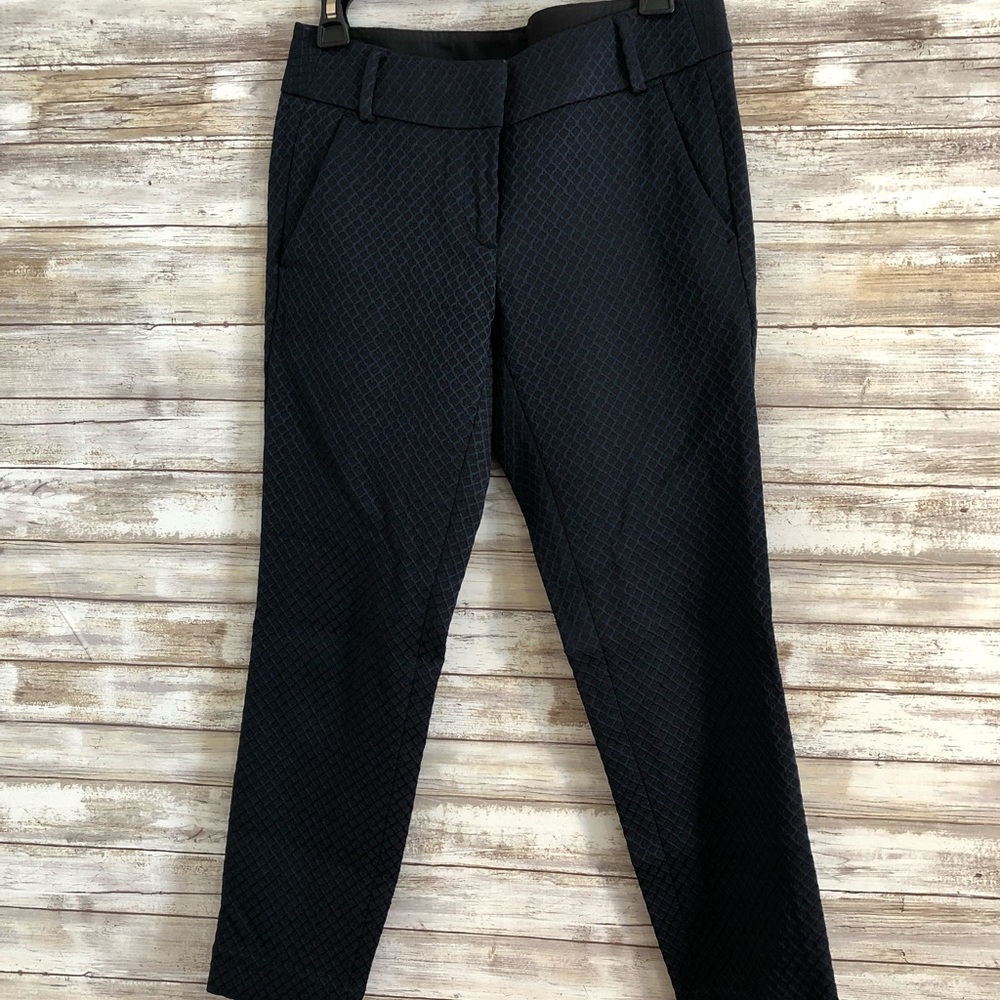 Detailed navy trousers